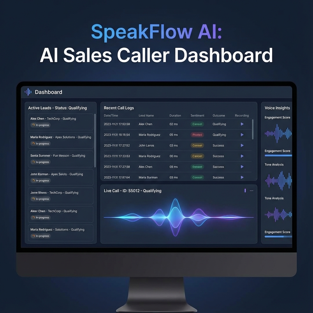 SpeakFlow AI – The AI Sales Caller for Leads